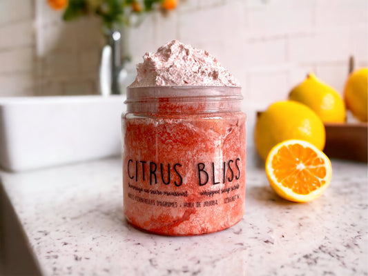 CITRUS BLISS. Savon exfoliant fouetté