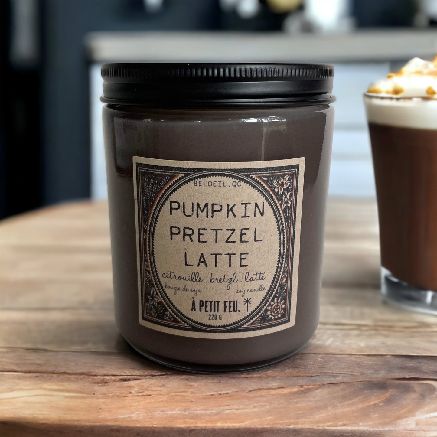 PUMKIN PRETZEL LATTE.