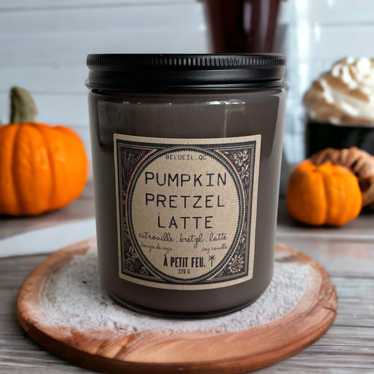 PUMKIN PRETZEL LATTE.